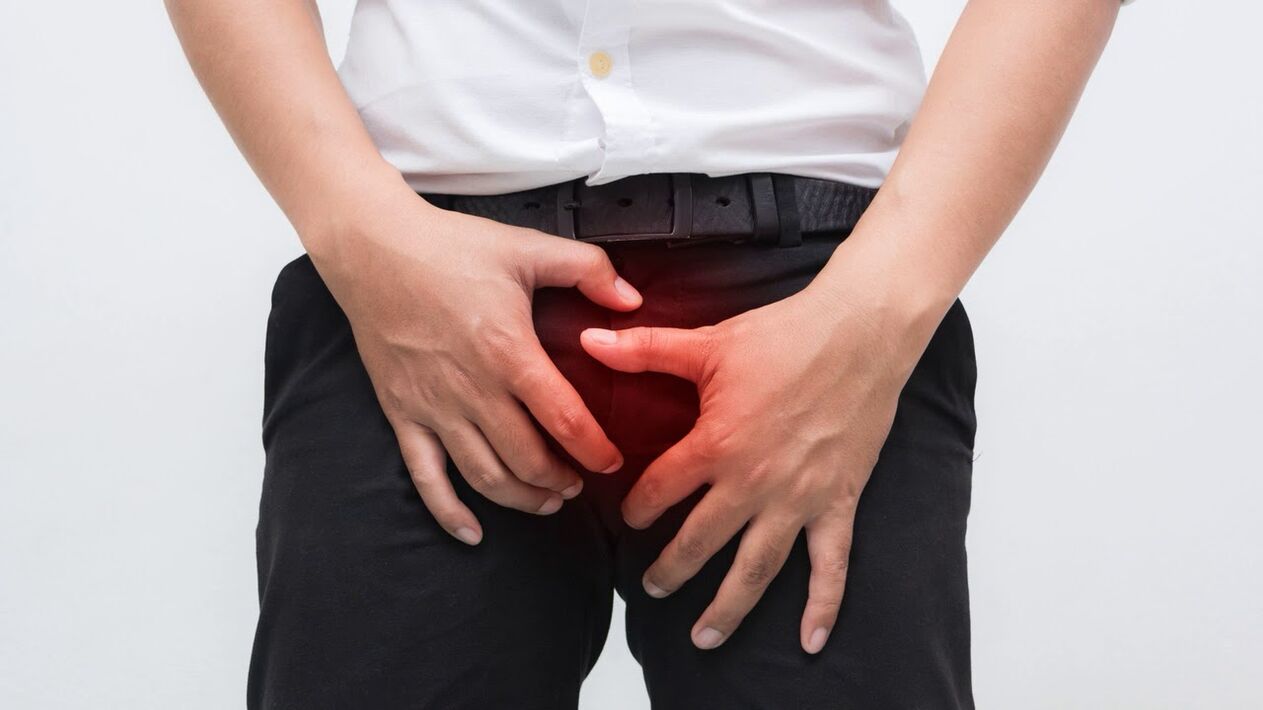 Groin pain with prostatitis