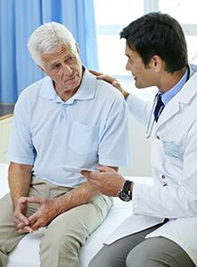 Patients with prostatitis have an appointment with a specialist